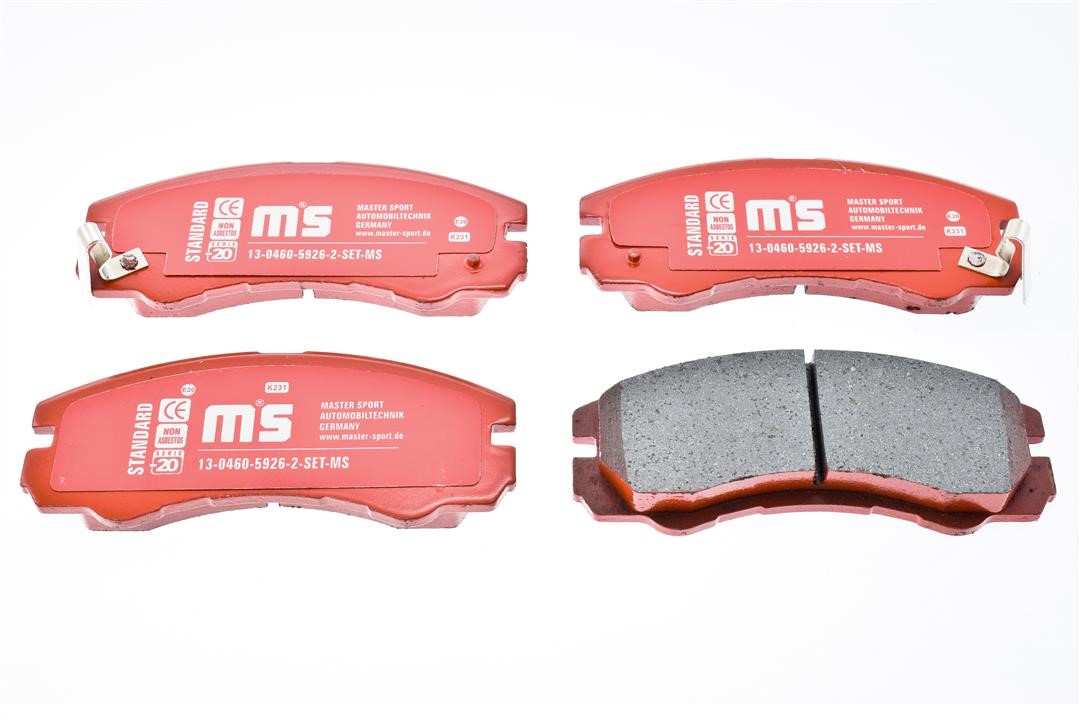 Master-sport 13-0460-5926-2-SET-MS Brake Pad Set, disc brake 13046059262SETMS: Buy near me in Poland at 2407.PL - Good price!