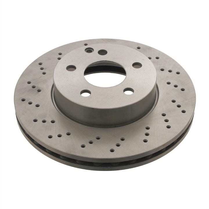 SWAG 10 93 0552 Ventilated brake disc with perforation 10930552: Buy near me in Poland at 2407.PL - Good price!
