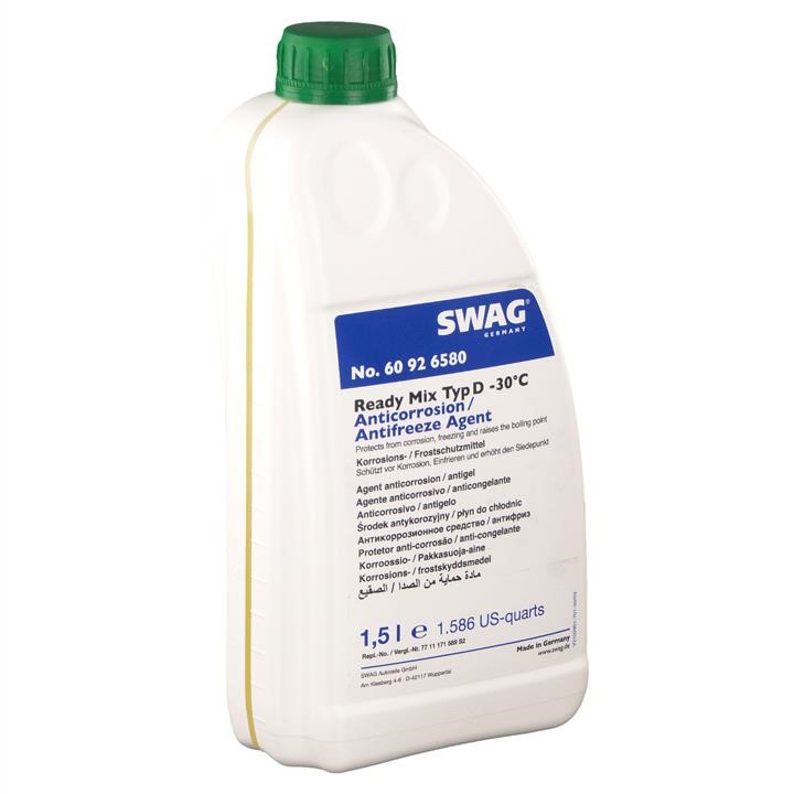SWAG 60 92 6580 Coolant READY MIX, green, -30°C, 1,5 L 60926580: Buy near me in Poland at 2407.PL - Good price!