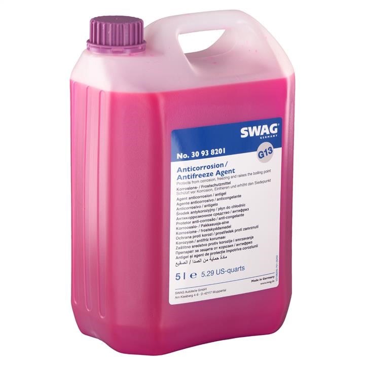 SWAG 30 93 8201 Antifreeze concentrate G13 ANTIFREEZE, purple, 5 L 30938201: Buy near me at 2407.PL in Poland at an Affordable price!