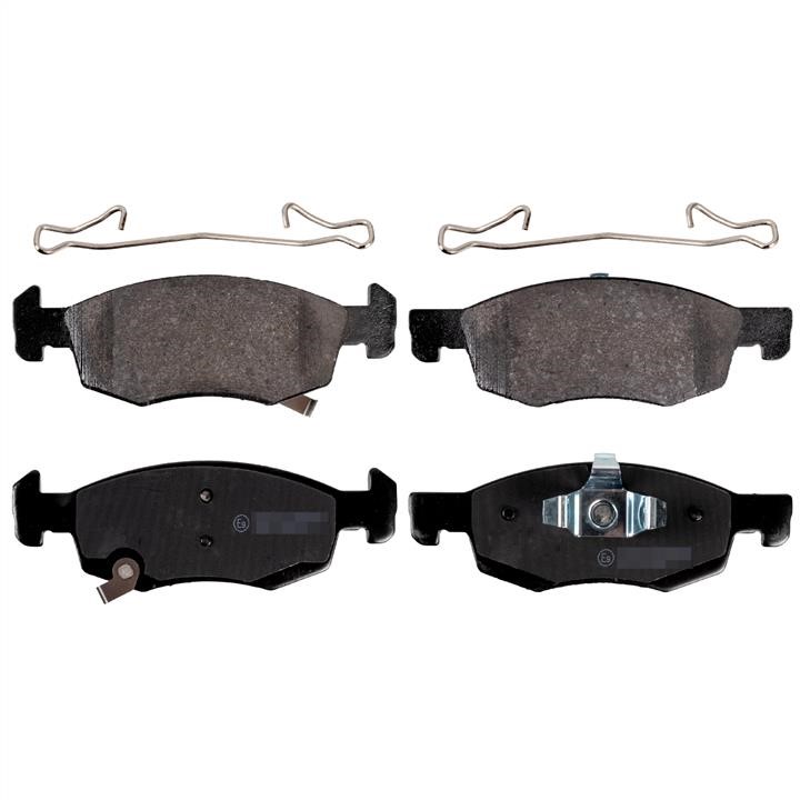Disc brake pad set Opel Corsa E: 40916907 SWAG Front disc brake pads, set