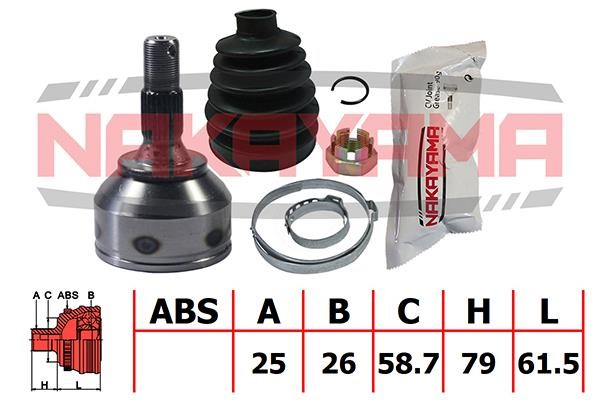 Nakayama NJ1059NY Przegub równobieżny (przegub równobieżny) zewnętrzny, rozwarty NJ1059NY: Dobra cena w Polsce na 2407.PL - Kup Teraz!