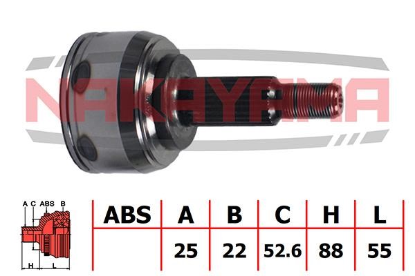 Nakayama NJ583NY Przegub równobieżny (przegub równobieżny) zewnętrzny, rozwarty NJ583NY: Dobra cena w Polsce na 2407.PL - Kup Teraz!