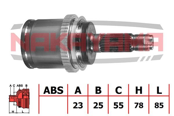 Nakayama NJ738NY CV joint NJ738NY: Buy near me in Poland at 2407.PL - Good price!