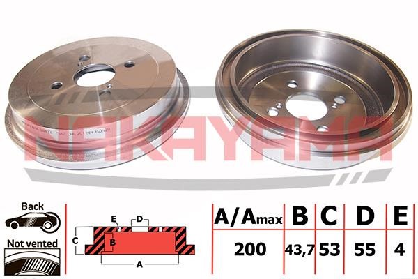 Nakayama Q4832 Bremstrommel Q4832: Kaufen Sie zu einem guten Preis in Polen bei 2407.PL!