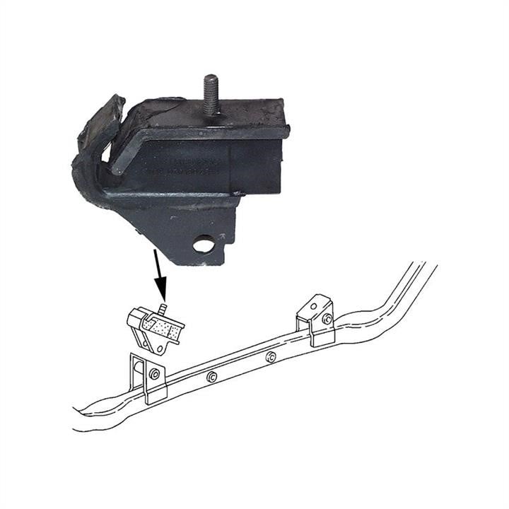 Jp Group 1117901000 Engine mount, front 1117901000: Buy near me at 2407.PL in Poland at an Affordable price!