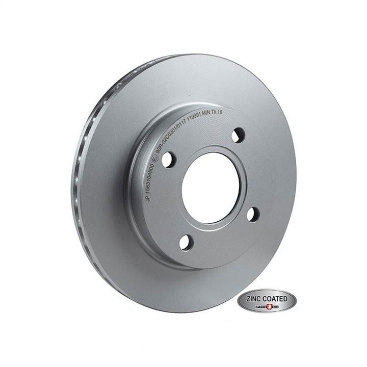 Jp Group 1563104500 Front brake disc ventilated 1563104500: Buy near me at 2407.PL in Poland at an Affordable price!