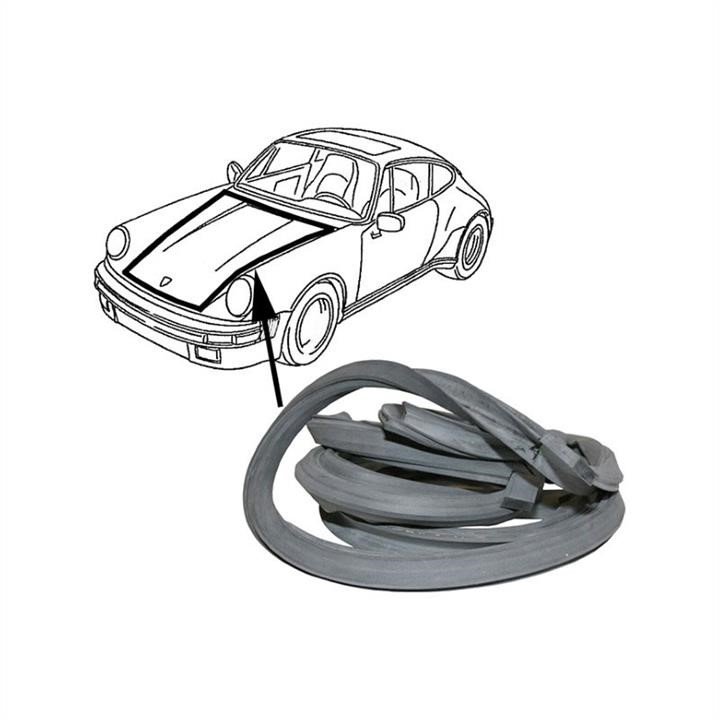 Jp Group 1685500300 Seal for bonnet, front 1685500300: Buy near me in Poland at 2407.PL - Good price!