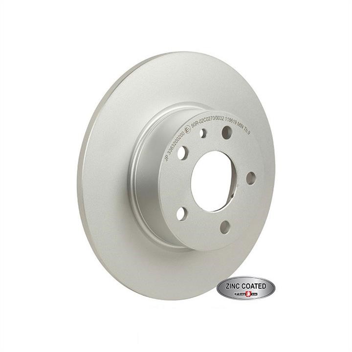 Jp Group 3363200200 Rear brake disc, non-ventilated 3363200200: Buy near me in Poland at 2407.PL - Good price!