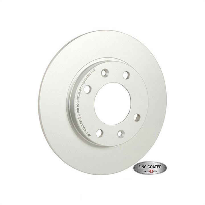 Jp Group 4163201400 Rear brake disc, non-ventilated 4163201400: Buy near me at 2407.PL in Poland at an Affordable price!