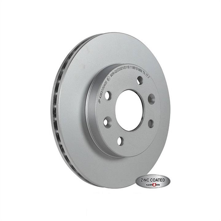 Jp Group 4363100400 Front brake disc ventilated 4363100400: Buy near me in Poland at 2407.PL - Good price!