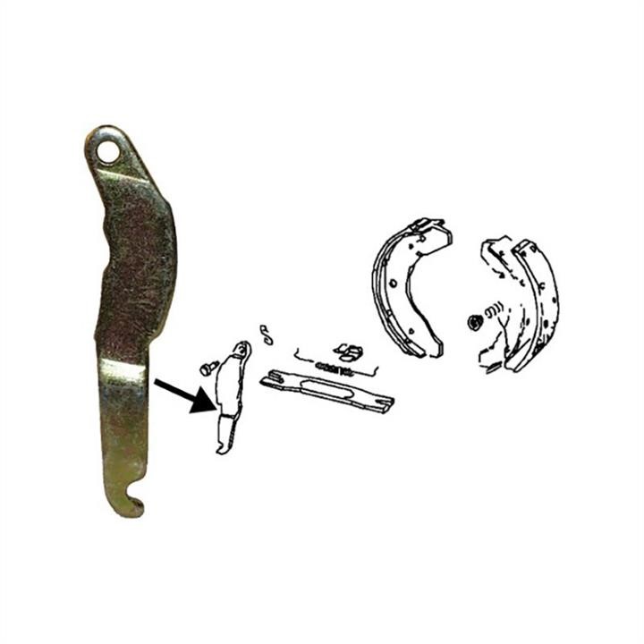 Jp Group 8172500276 Parking brake pad lever, left 8172500276: Buy near me in Poland at 2407.PL - Good price!