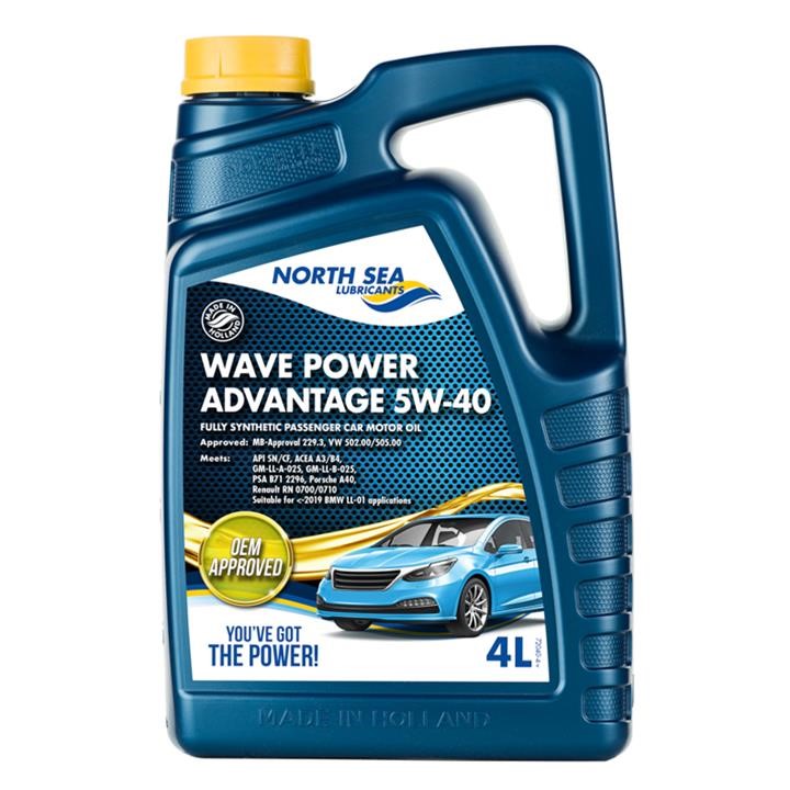 North Sea Lubricants 72040/4 Engine oil North Sea Lubricants Wave power ADVANTAGE 5W-40, 4L 720404: Buy near me at 2407.PL in Poland at an Affordable price!