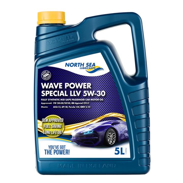North Sea Lubricants 72240/5 Engine oil North Sea Lubricants Wave power SPECIAL LLV 5W-30, 5L 722405: Buy near me in Poland at 2407.PL - Good price!