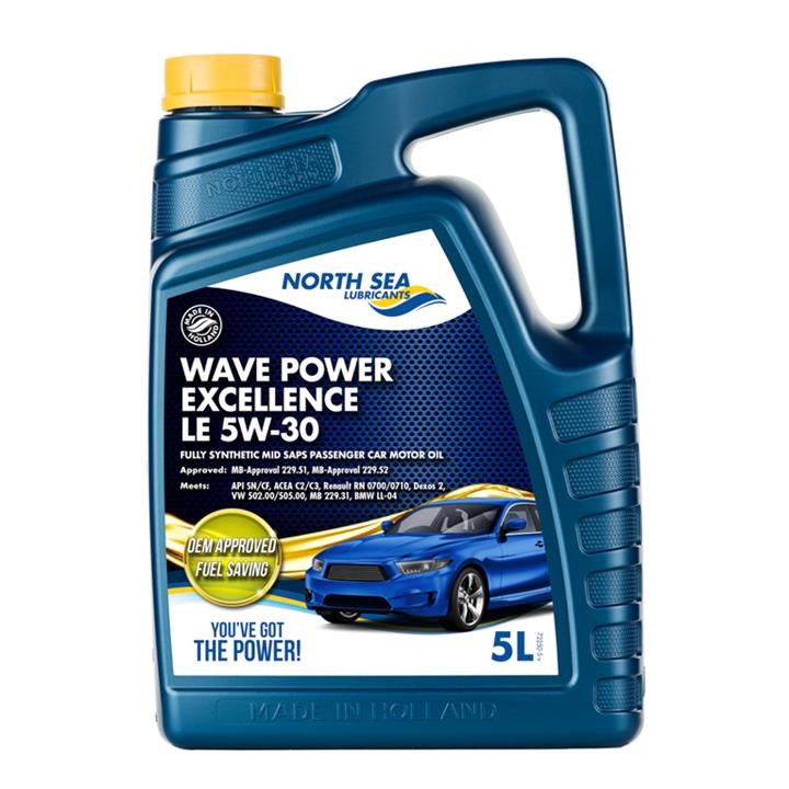 North Sea Lubricants 72250/5 Engine oil North Sea Lubricants Wave power EXCELLENCE LE 5W-30, 5L 722505: Buy near me in Poland at 2407.PL - Good price!