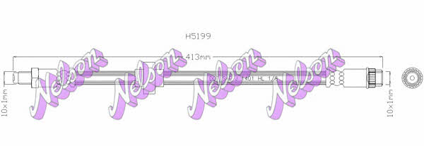 Brovex-Nelson H5199 Тормозной шланг H5199: Отличная цена - Купить в Польше на 2407.PL!