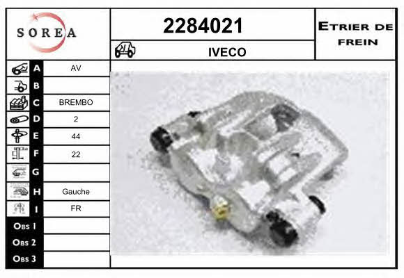 EAI 2284021 Brake caliper front left 2284021: Buy near me in Poland at 2407.PL - Good price!