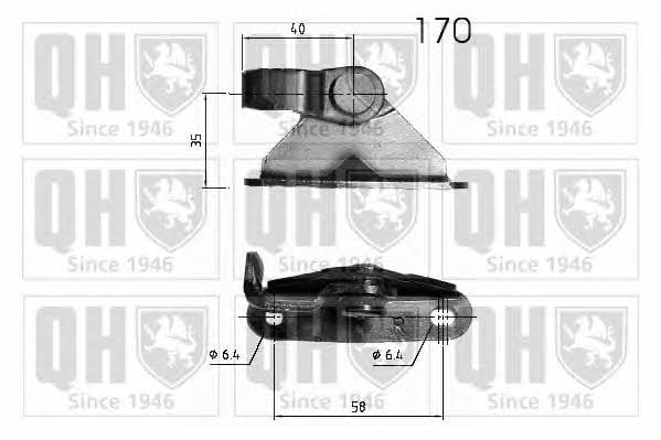 Quinton Hazell 140285 Gas Spring, boot-/cargo area 140285: Buy near me in Poland at 2407.PL - Good price!
