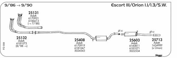 Sigam FO008 Abgasanlage FO008: Kaufen Sie zu einem guten Preis in Polen bei 2407.PL!