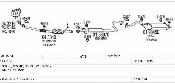 C290014003455 Mts Abgasanlage