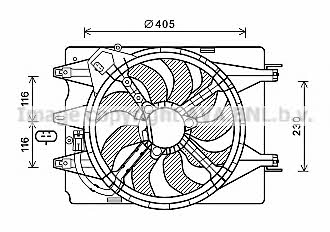 AVA FT7601 Hub, engine cooling fan wheel FT7601: Buy near me in Poland at 2407.PL - Good price!