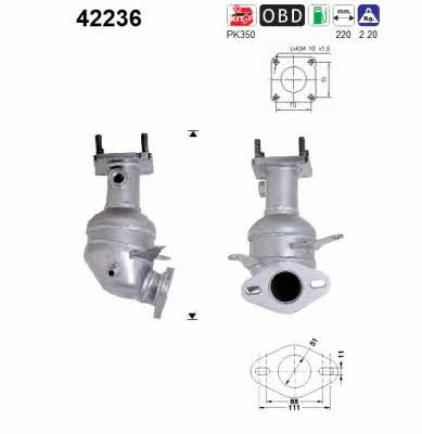 As 42236 Catalytic Converter 42236: Buy near me at 2407.PL in Poland at an Affordable price!