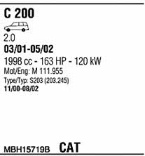 MBH15719B Walker Exhaust system
