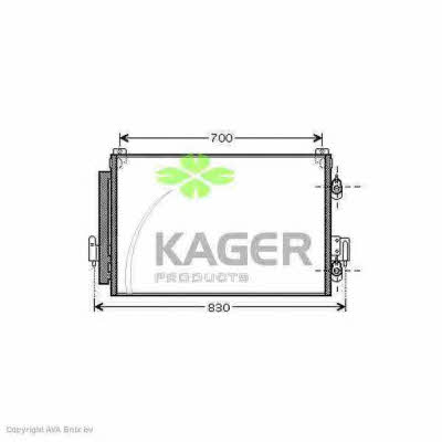 Kager 94-6284 Радиатор кондиционера (Конденсатор) 946284: Отличная цена - Купить в Польше на 2407.PL!