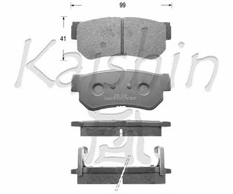 Kaishin FK11118 Brake Pad Set, disc brake FK11118: Buy near me in Poland at 2407.PL - Good price!