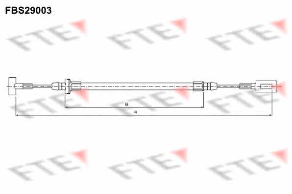 FTE FBS29003 Трос гальма стоянки FBS29003: Приваблива ціна - Купити у Польщі на 2407.PL!