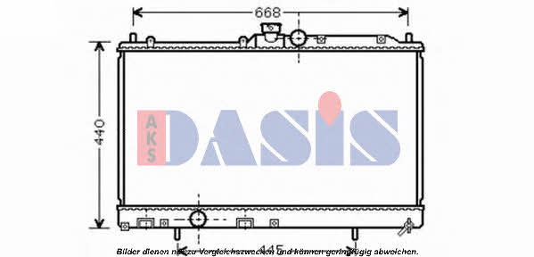 Dasis 140083N Радиатор охлаждения двигателя 140083N: Отличная цена - Купить в Польше на 2407.PL!