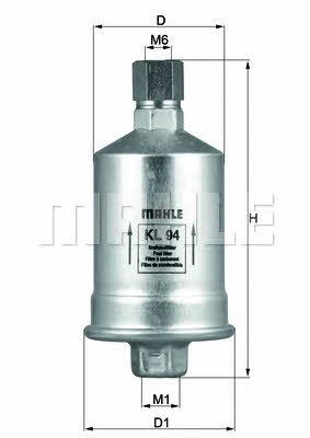 Mahle/Knecht KL 94 Fuel filter KL94: Buy near me in Poland at 2407.PL - Good price!