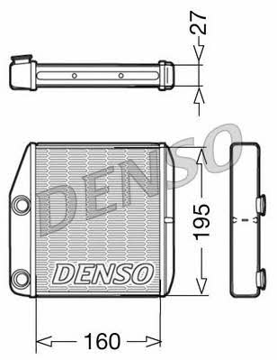 DENSO DRR09075 Heat exchanger, interior heating DRR09075: Buy near me in Poland at 2407.PL - Good price!