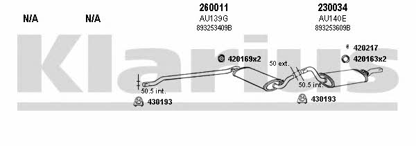 Klarius 940197E Exhaust System 940197E: Buy near me at 2407.PL in Poland at an Affordable price!