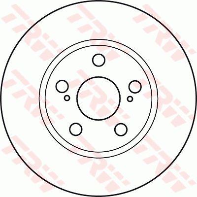 TRW DF4906 Front brake disc ventilated DF4906: Buy near me in Poland at 2407.PL - Good price!