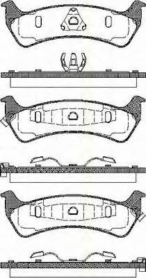 Triscan 8110 80529 Гальмівні колодки, комплект 811080529: Приваблива ціна - Купити у Польщі на 2407.PL!