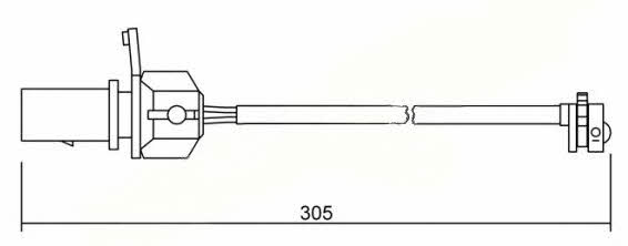 Bremsi WI0647 Warning contact, brake pad wear WI0647: Buy near me in Poland at 2407.PL - Good price!