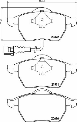 Hella-Pagid 8DB 355 008-471 Scheibenbremsbeläge, Set 8DB355008471: Kaufen Sie zu einem guten Preis in Polen bei 2407.PL!