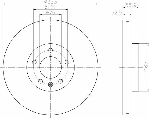 Hella-Pagid 8DD 355 109-681 Диск гальмівний 8DD355109681: Купити у Польщі - Добра ціна на 2407.PL!