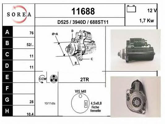 EAI 11688 Starter 11688: Buy near me in Poland at 2407.PL - Good price!