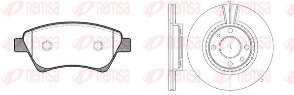 897601 Remsa Front ventilated brake discs with pads, set