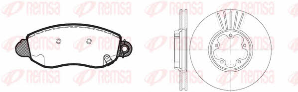 Remsa 8772.01 Front ventilated brake discs with pads, set 877201: Buy near me in Poland at 2407.PL - Good price!