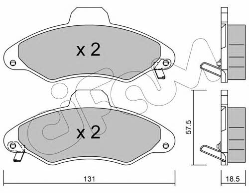 Cifam 822-071-1 Brake Pad Set, disc brake 8220711: Buy near me in Poland at 2407.PL - Good price!