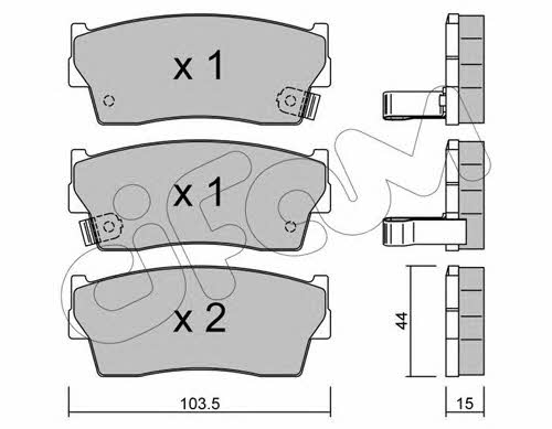 Cifam 822-116-0 Scheibenbremsbeläge, Set 8221160: Kaufen Sie zu einem guten Preis in Polen bei 2407.PL!