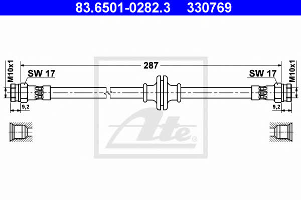 Ate 83.6501-0282.3 Bremsschlauch 83650102823: Kaufen Sie zu einem guten Preis in Polen bei 2407.PL!