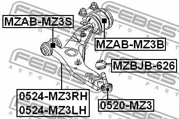 Febest Ball joint – price 168 PLN