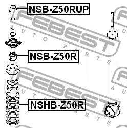 Shock absorber bushing Febest NSB-Z50R