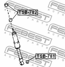 Stoßdämpferbuchse Febest TSB-782