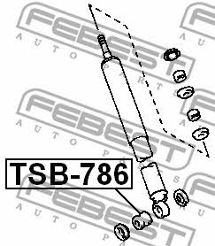 Stoßdämpferbuchse Febest TSB-786