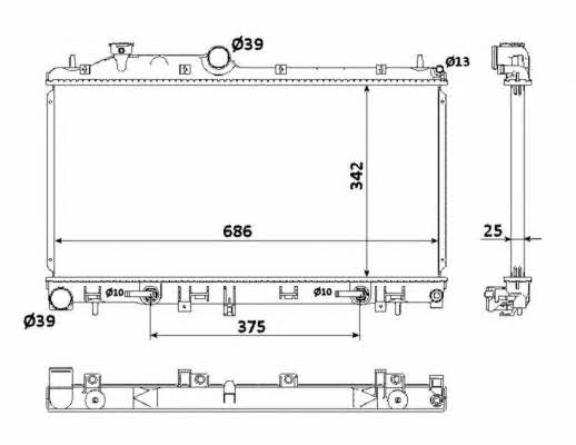 NRF 53886 Kühler motorkühlung 53886: Kaufen Sie zu einem guten Preis in Polen bei 2407.PL!